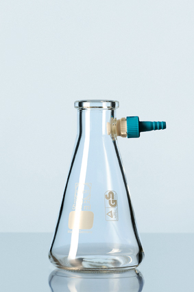DURAN® Saugflasche mit KECK Montage Set, Erlenmeyerform, 1000 ml