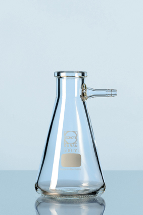 DURAN® Saugflasche mit Glas-Olive, Erlenmeyerform, 100 ml