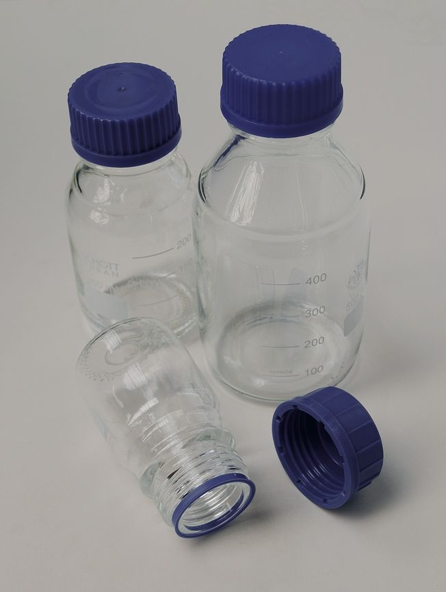 Probenflasche Glas, GL45, 1000 ml, mit Verschluss