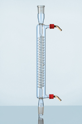 DURAN® Schlangenkühler, mit 2 abschraubbaren Kunststoff-Oliven, NS 29/32, Länge 300 mm