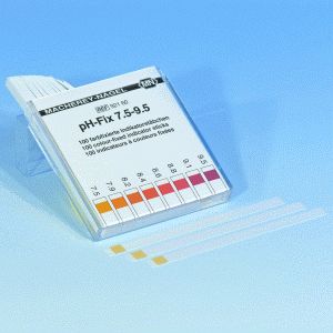 pH-Fix Indikatorstäbchen pH 7,5 - 9,5 Packung à 100 Teststäbchen 6 x 85 mm