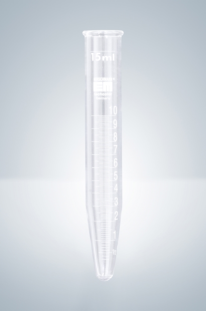 Zentrifugengläser weiß graduiert 15 ml, Teil. 15:0,1 ml, L 115 mm