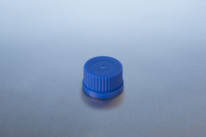 Schraubverschluss GL 25, PP, blau, mit Lippendichtung, für DURAN® Laborglasflaschen