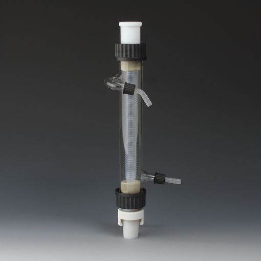 Liebig-Kühler Senkrecht PTFE/PFA, 450 mm, in SAFE LAB-Ausführung