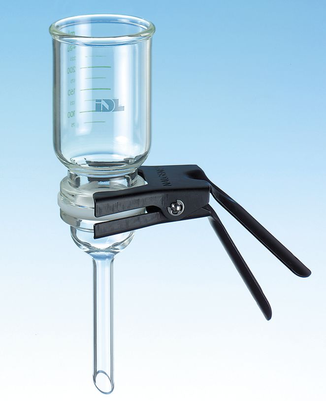 Filtrationsgerät Glas ohne Flasche 1l komplette Einheit mit Klemme